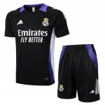 Chandal del Real Madrid Dragon Manga Corta 24-25 Negro y Purpura - Pantalon Corto