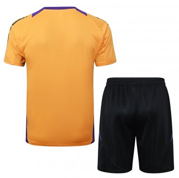 Chandal del Real Madrid Manga Corta 2024-25 Amarillo - Pantalon Corto