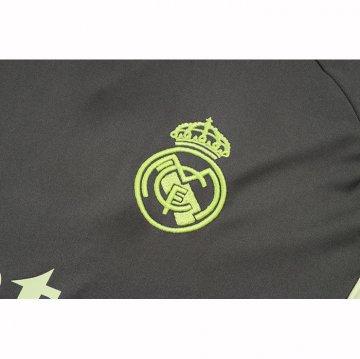 Chandal del Real Madrid Manga Corta 25-26 Gris Verde - Pantalon Corto