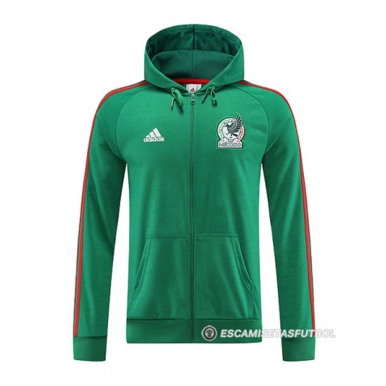Chaqueta con Capucha del Mexico 2022-23 Verde - Haga un click en la imagen para cerrar