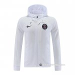 Chaqueta con Capucha del Paris Saint-Germain 2022-23 Blanco