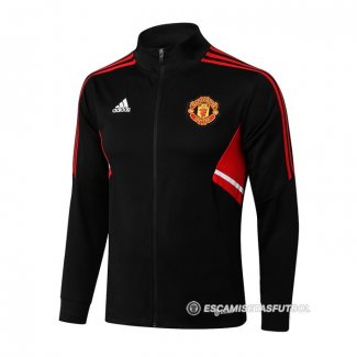 Chaqueta del Manchester United 22-23 Negro y Rojo
