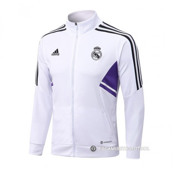 Chaqueta del Real Madrid 22-23 Blanco y Purpura - Haga un click en la imagen para cerrar