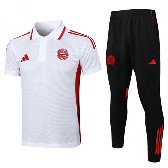 Conjunto Polo del Bayern Munich 25-26 Blanco - Haga un click en la imagen para cerrar