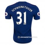 Camiseta Jugador del Manchester United Schweinsteiger 2ª Equipac