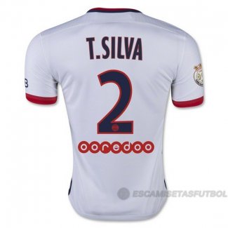 Camiseta Jugador del Paris Saint-Germain T.Silva 2ª Equipacion 1