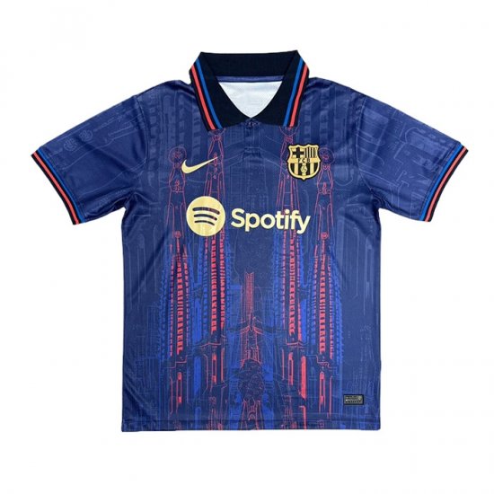 Tailandia Camiseta Barcelona Special 25-26 Azul Rojo - Haga un click en la imagen para cerrar