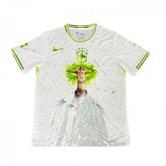 Tailandia Camiseta Brasil Jesus 2025 Blanco