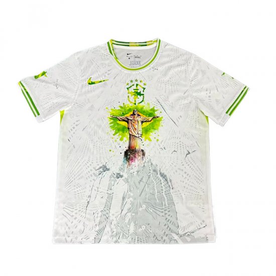 Tailandia Camiseta Brasil Jesus 2025 Blanco - Haga un click en la imagen para cerrar