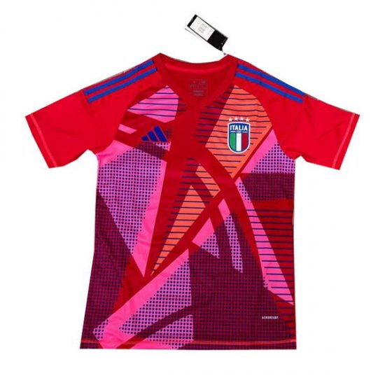 Tailandia Camiseta Italia Portero 24-25 Rojo - Haga un click en la imagen para cerrar