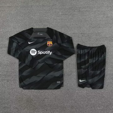 Camiseta Barcelona Portero Manga Larga 23-24 Negro
