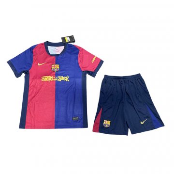 Camiseta Barcelona 1ª Nino 24-25 Rojo Azul