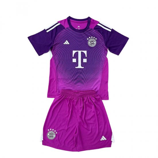 Camiseta Bayern Munich Portero Nino 25-26 Purpura - Haga un click en la imagen para cerrar