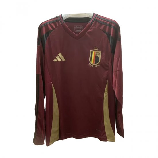 Camiseta Belgica 1ª Manga Larga 2024 - Haga un click en la imagen para cerrar