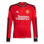 Camiseta Manchester United 1ª Manga Larga 23-24