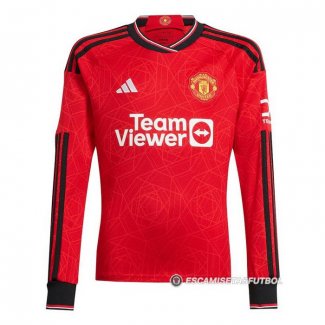 Camiseta Manchester United 1ª Manga Larga 23-24