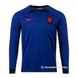 Camiseta Paises Bajos 2ª Manga Larga 2022