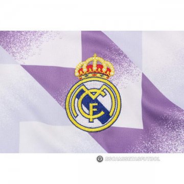 Camiseta Polo del Real Madrid 22-23 Blanco y Purpura