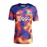 Camiseta Pre Partido del Ajax 25-26 Azul Naranja