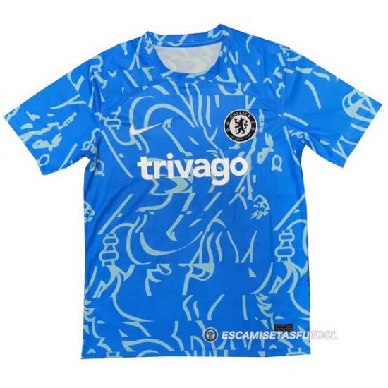 Camiseta de Entrenamiento Chelsea 2022 Azul Claro - Haga un click en la imagen para cerrar