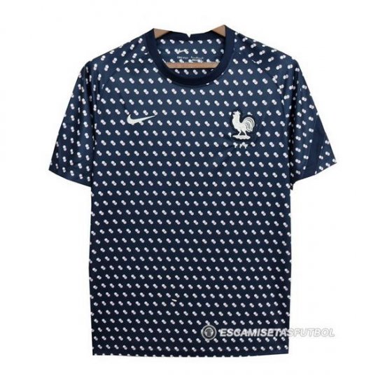 Camiseta de Entrenamiento Francia 2022 Azul Oscuro - Haga un click en la imagen para cerrar