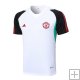 Camiseta de Entrenamiento Manchester United 23-24 Blanco y Negro