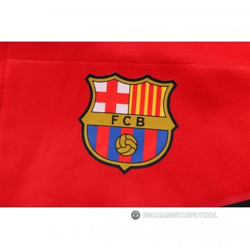 Chandal con Capucha del Barcelona 22-23 Rojo