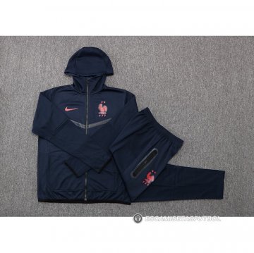 Chandal con Capucha del Francia 22-23 Azul