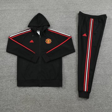Chandal con Capucha del Manchester United 22-23 Negro