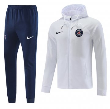 Chandal con Capucha del Paris Saint-Germain 2022-23 Blanco