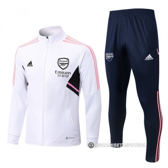 Chandal de Chaqueta del Arsenal Nino 22-23 Blanco - Haga un click en la imagen para cerrar