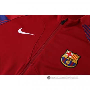Chandal de Chaqueta del Barcelona 2022-23 Rojo