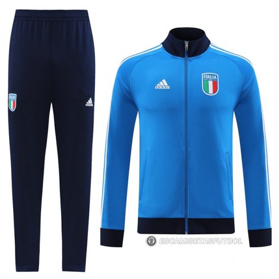 Chandal de Chaqueta del Italia 2022 Azul y Negro - Haga un click en la imagen para cerrar