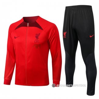 Chandal de Chaqueta del Liverpool 2022-23 Rojo