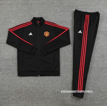 Chandal de Chaqueta del Manchester United 23-24 Negro