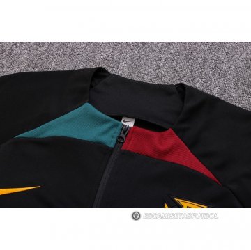 Chandal de Chaqueta del Portugal 22-23 Negro