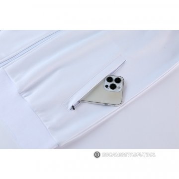 Chandal de Chaqueta del Real Madrid 22-23 Blanco y Azul