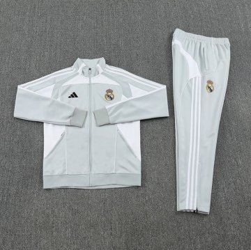 Chandal de Chaqueta del Real Madrid 25-26 Gris Blanco