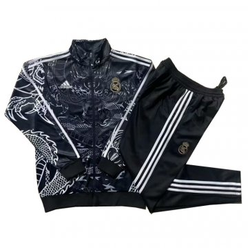 Chandal de Chaqueta del Real Madrid Dragon 24-25 Negro