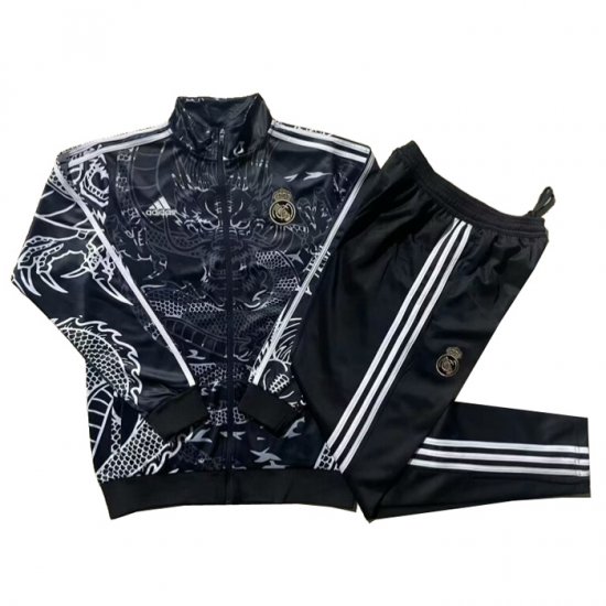 Chandal de Chaqueta del Real Madrid Dragon 24-25 Negro - Haga un click en la imagen para cerrar