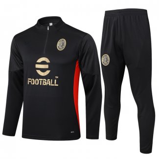 Chandal de Sudadera del AC Milan 24-25 Negro