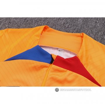 Chandal de Sudadera del Barcelona 2022-23 Naranja