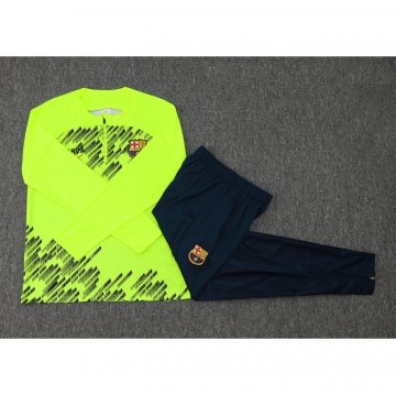 Chandal de Sudadera del Barcelona 24-25 Verde Fluorescente