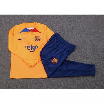 Chandal de Sudadera del Barcelona Nino 2022-23 Naranja