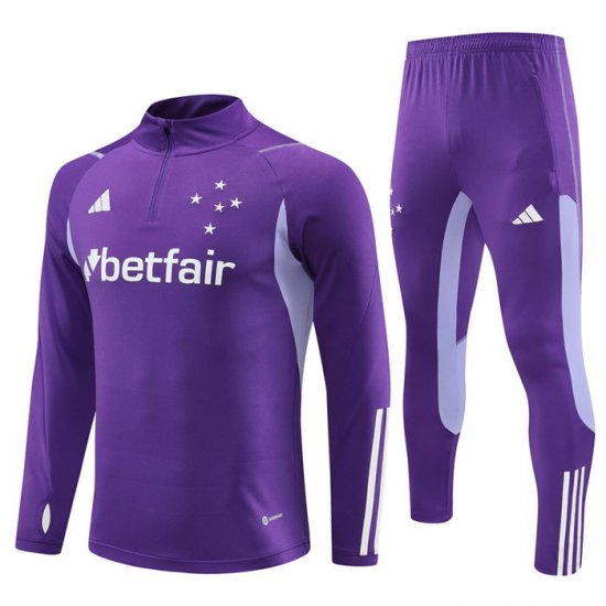 Chandal de Sudadera del Cruzeiro Nino 23-24 Purpura - Haga un click en la imagen para cerrar