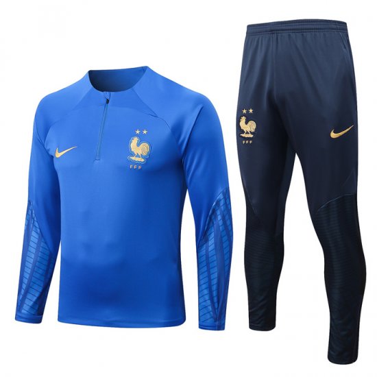 Chandal de Sudadera del Francia Nino 2022-23 Azul - Haga un click en la imagen para cerrar
