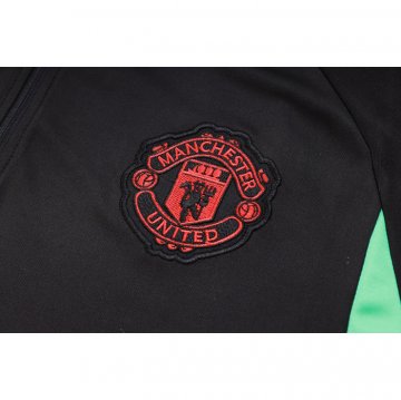 Chandal de Sudadera del Manchester United Nino 2023-24 Negro