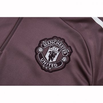 Chandal de Sudadera del Manchester United Nino 25-26 Purpura