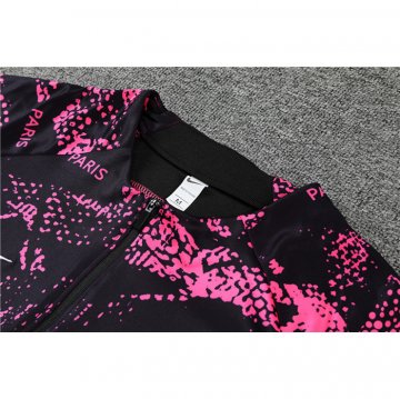 Chandal de Sudadera del Paris Saint-Germain 2022-23 Negro y Rosa