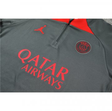 Chandal de Sudadera del Paris Saint-Germain Jordan 2022-23 Gris